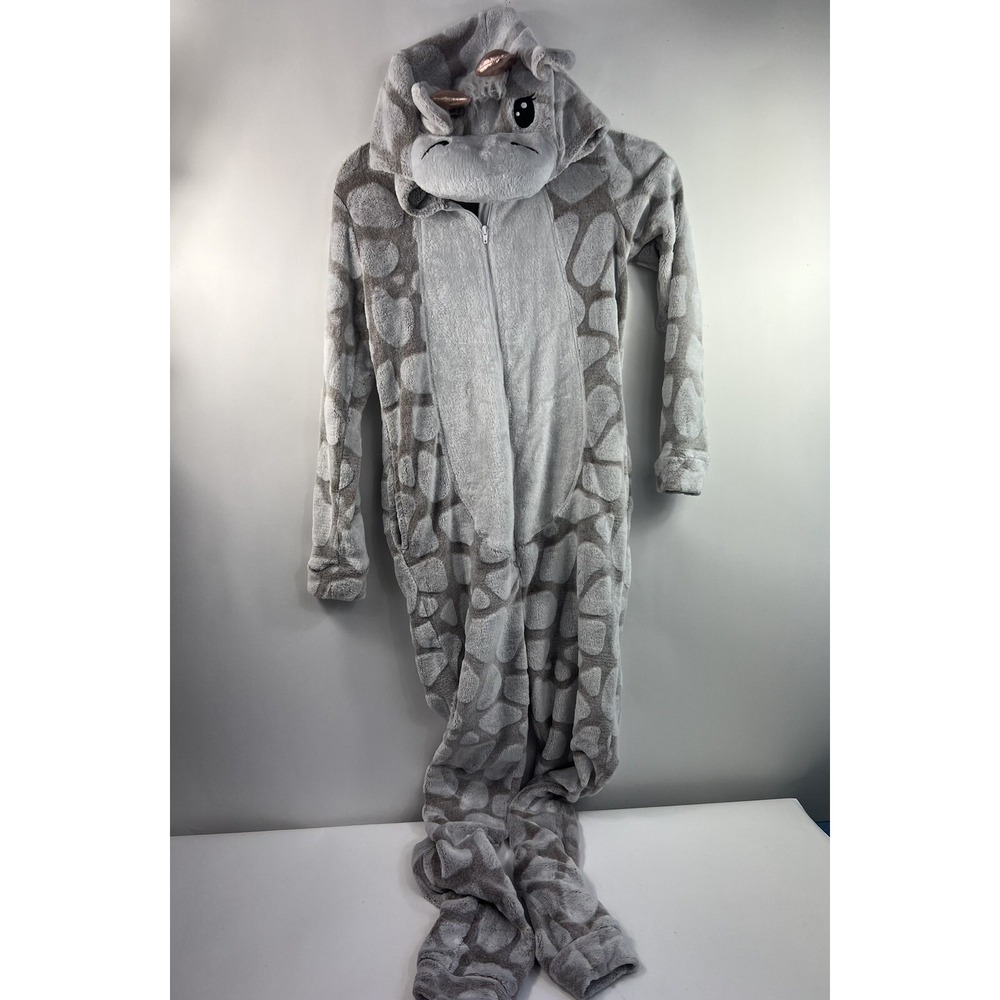 Giraffe Secret Treasures Pajamas Women's Sz XS (0-2) Plush One Piece Full Zip